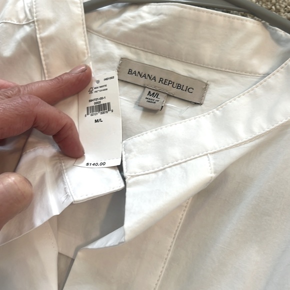 NEW With Tags Banana Republic Button Front dress. Size Medium/Large - Picture 3 of 3